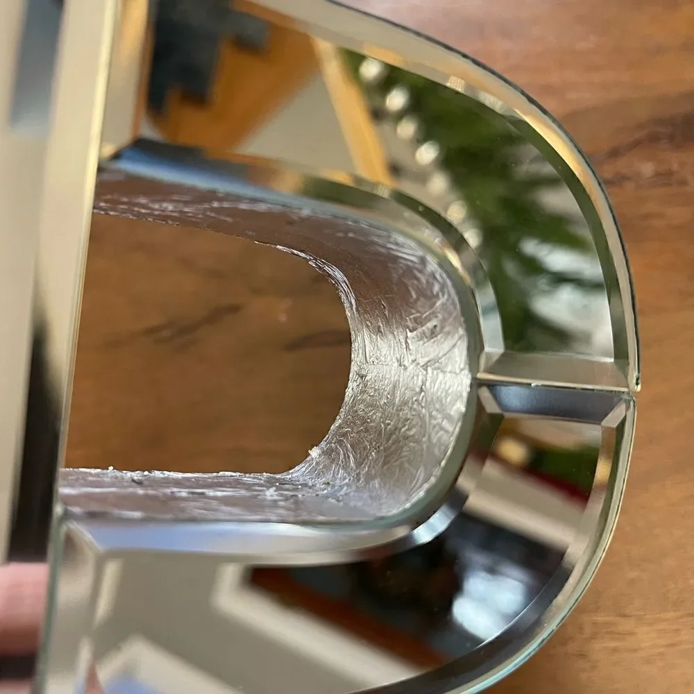 Pier 1 Silver Mirrored Letter 'R'